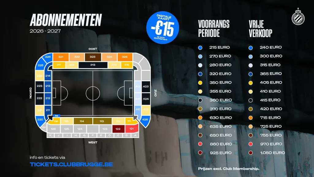 <p>Prijzen abonnementen</p>