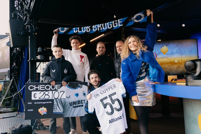 Club Brugge toont warm hart tijdens De Warmste Week: €28.107 ingezameld