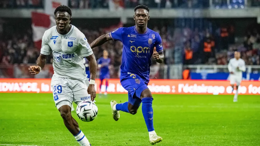 Monaco wint met 1-2 tegen Auxerre