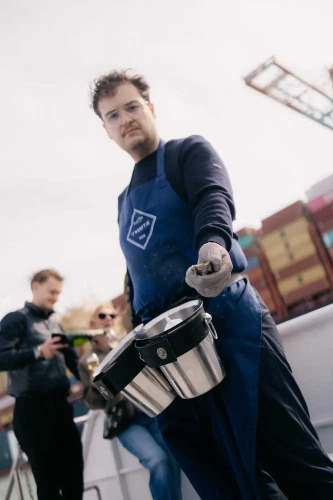 Club Business on board in Zeebrugge