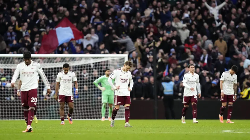 Arsenal verliest in extremis met 2-1 van Aston Villa