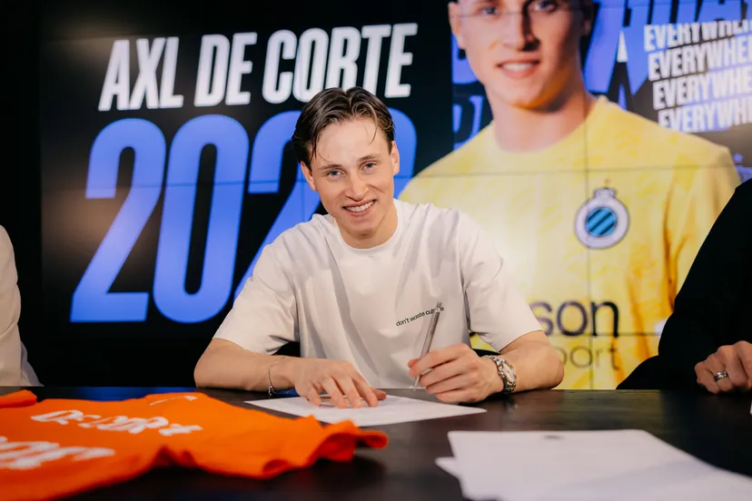 Axl De Corte verlengt tot 2028 bij Club Brugge