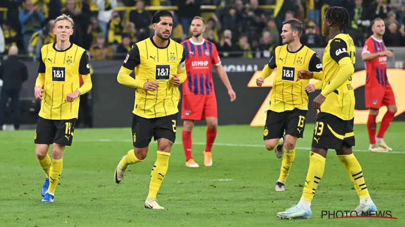 Dortmund wint van Heidenheim met 4-2