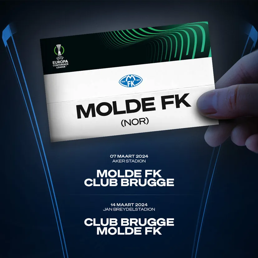 Club meets Molde in the Conference League Round of 16