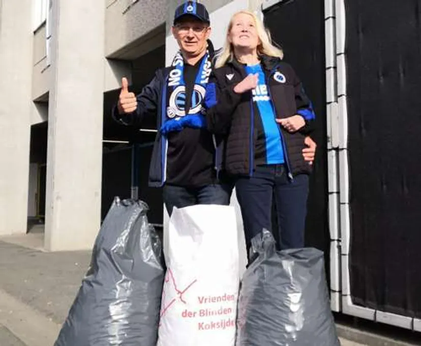 Supporters Marc en Cindy steunen Vrienden Der Blinden